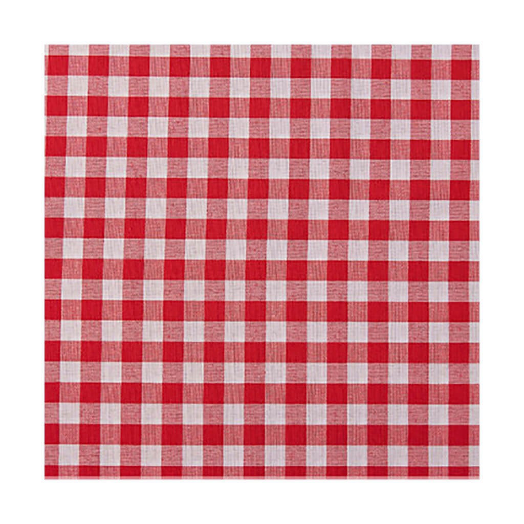 Tela Algodón Cuadro Vichy Rojo 1 cm.
