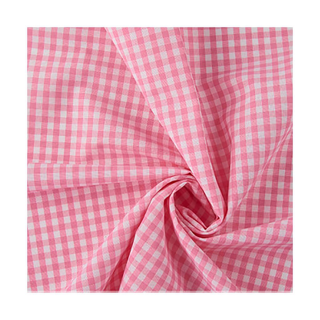 Tela Cuadro Vichy Rosa 0.50 cm.