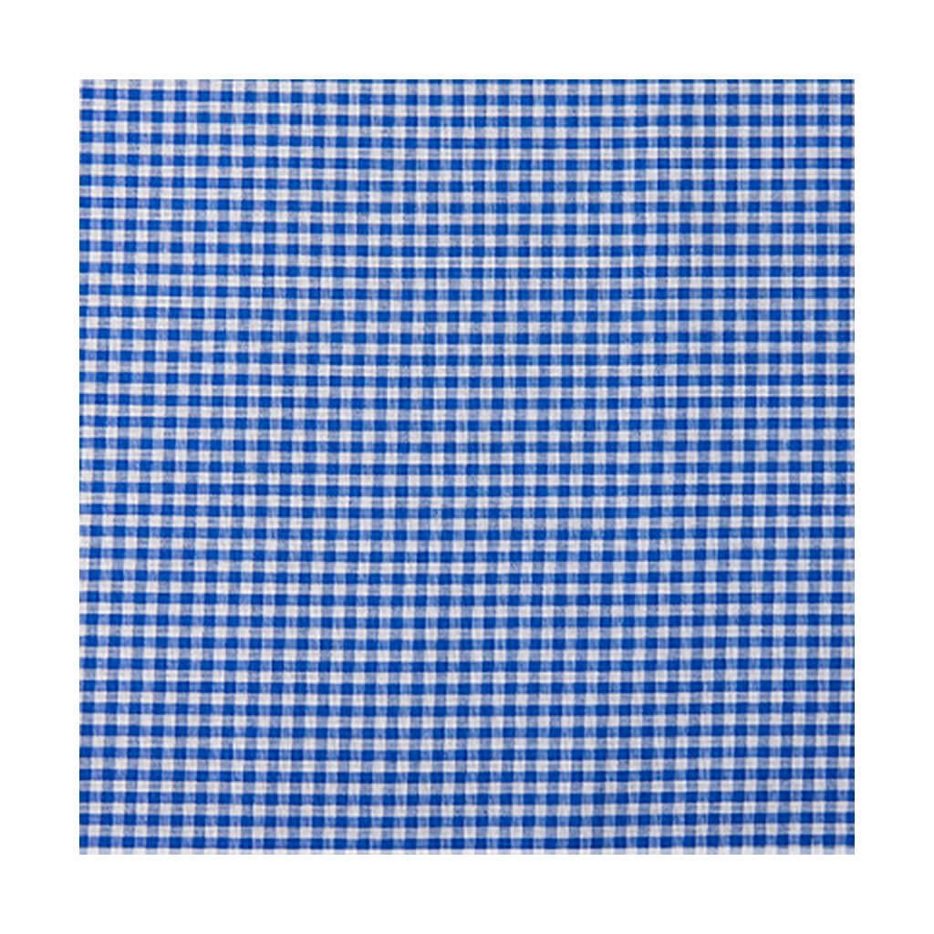 Tela Algodón Cuadro Vichy Azul 1 cm.