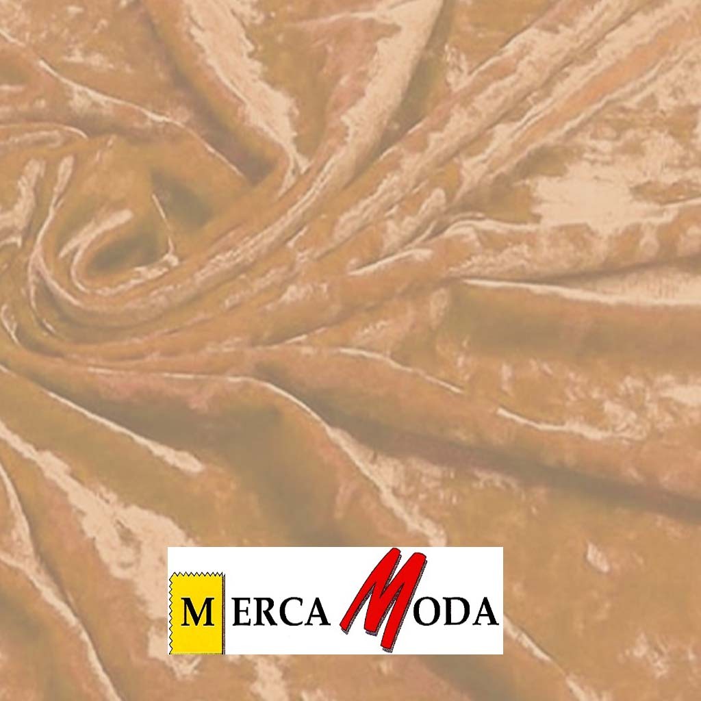 Tela de martele, terciopelo elastico, agradable al tacto color Dorado