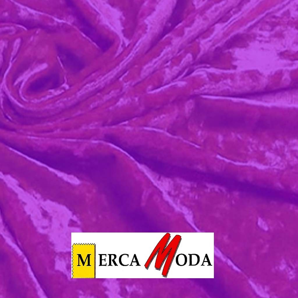 Tela de martele, terciopelo elastico, agradable al tacto color Morado