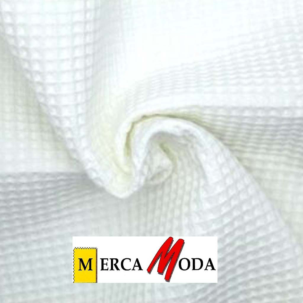 Tela Waffle Color Blanco