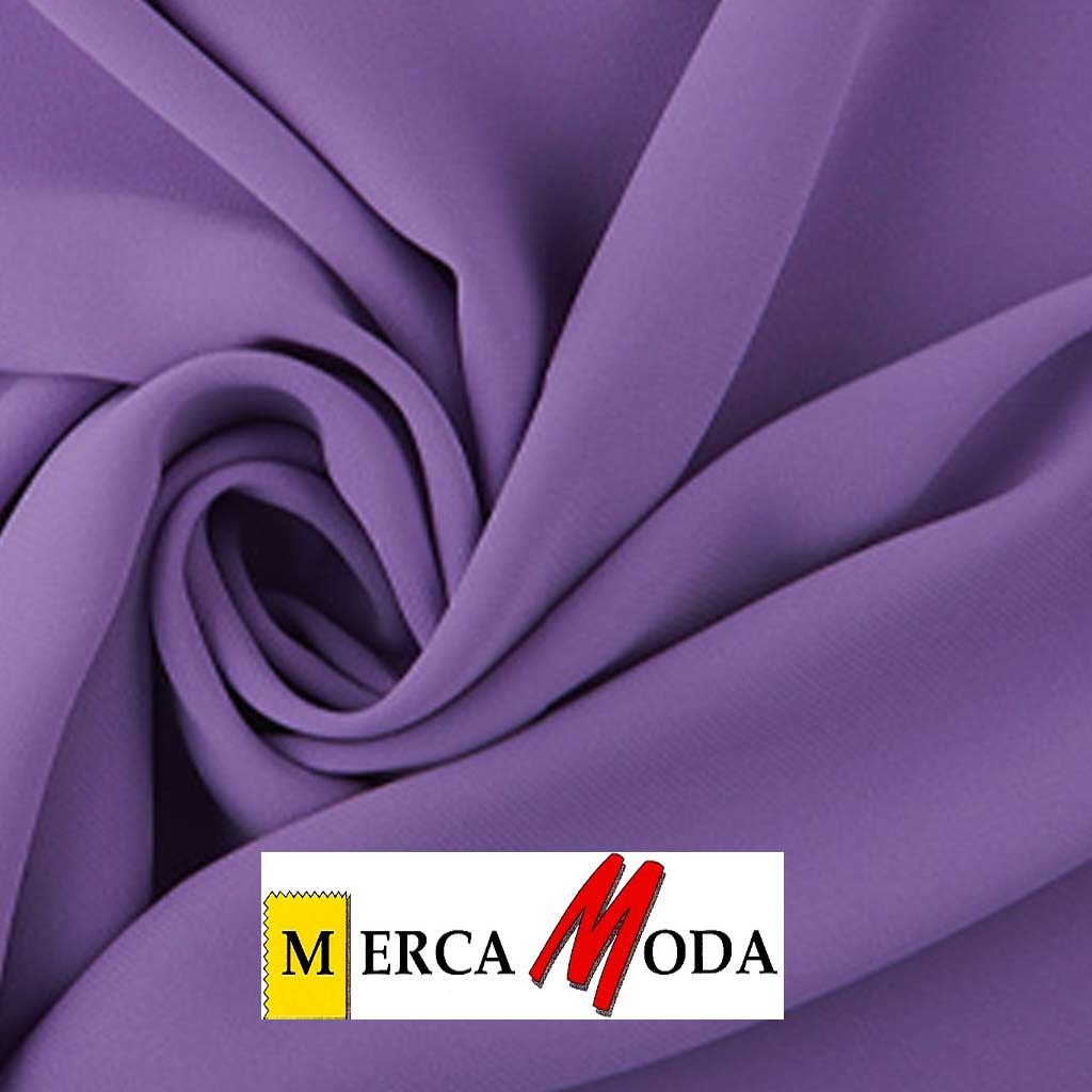 Tela Crepe Liso Color Morado