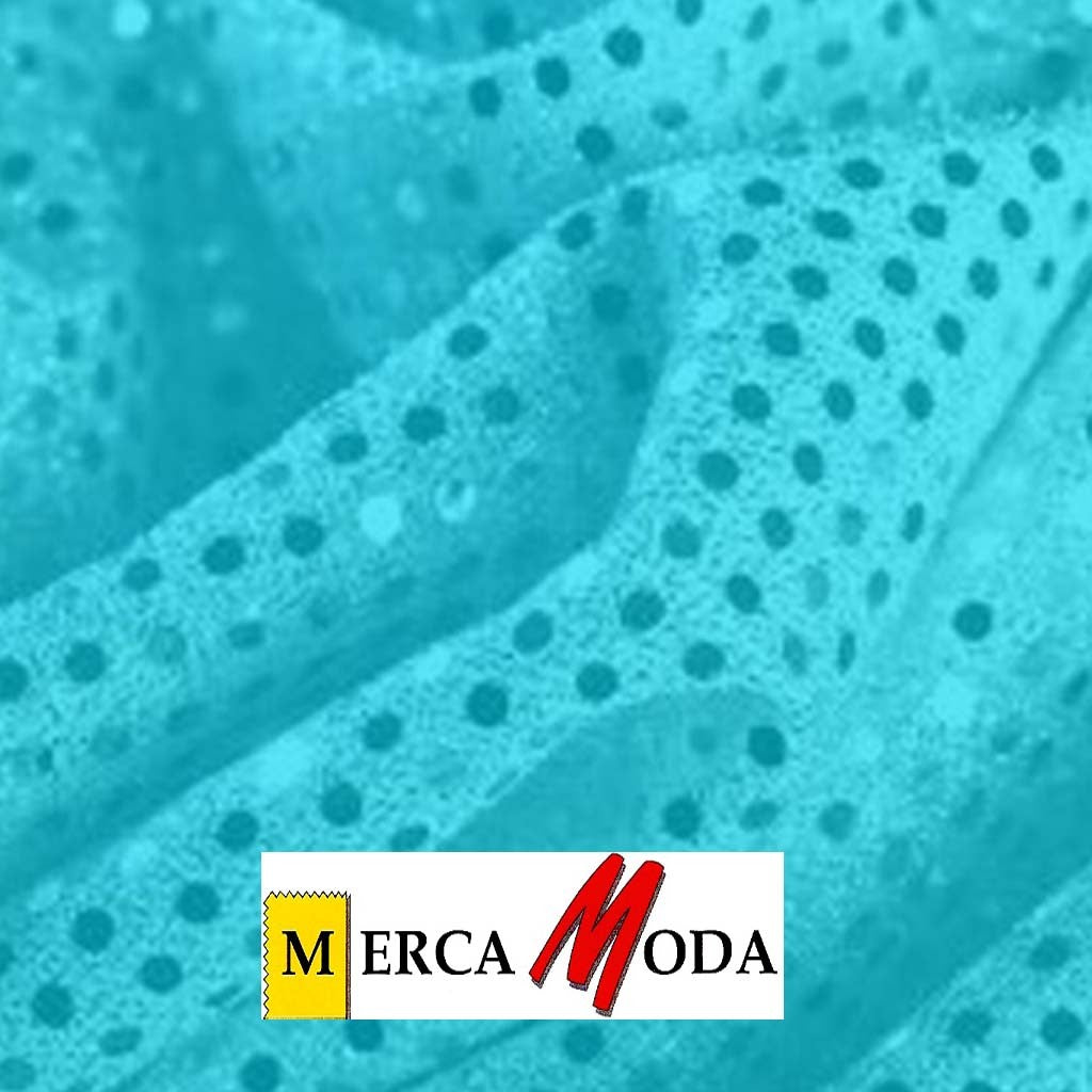 Tela Lentejuela de 3mm. Color Turquesa