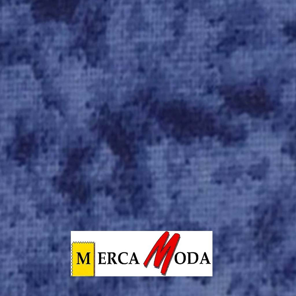 Tela Patchwork Marmoleada Color Azulón