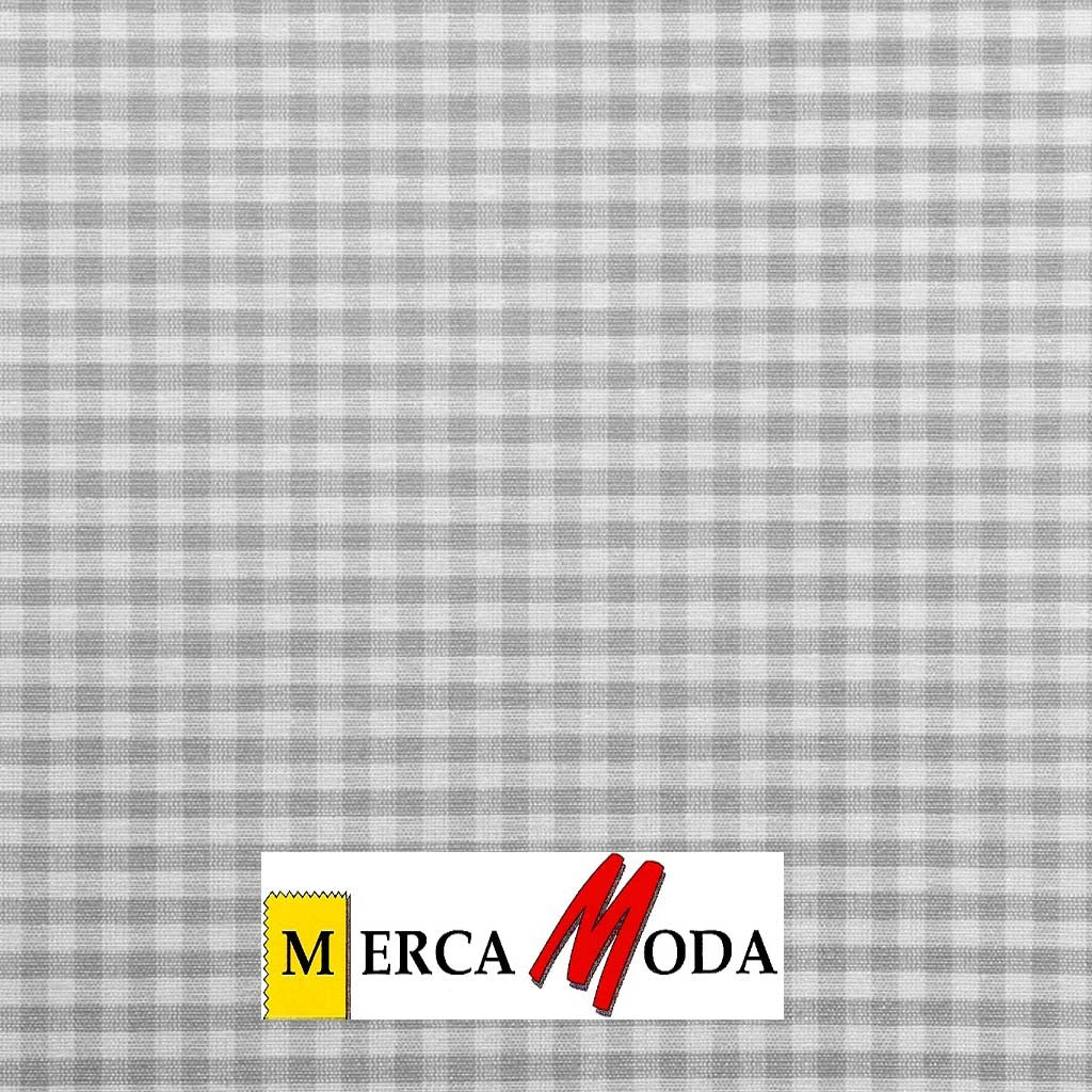 Loneta Vichy Cuadro 0.50cm Color Gris