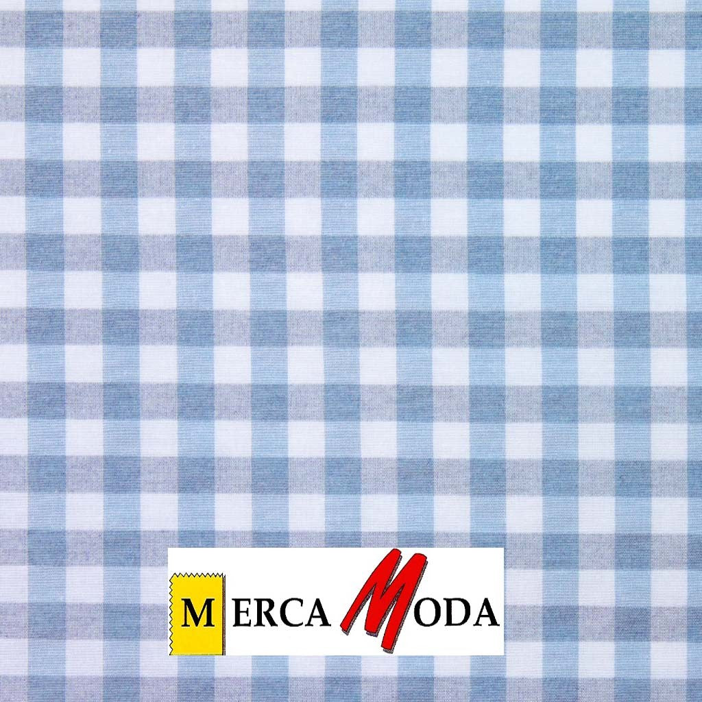 Loneta Vichy Cuadro 1.50cm Color Celeste