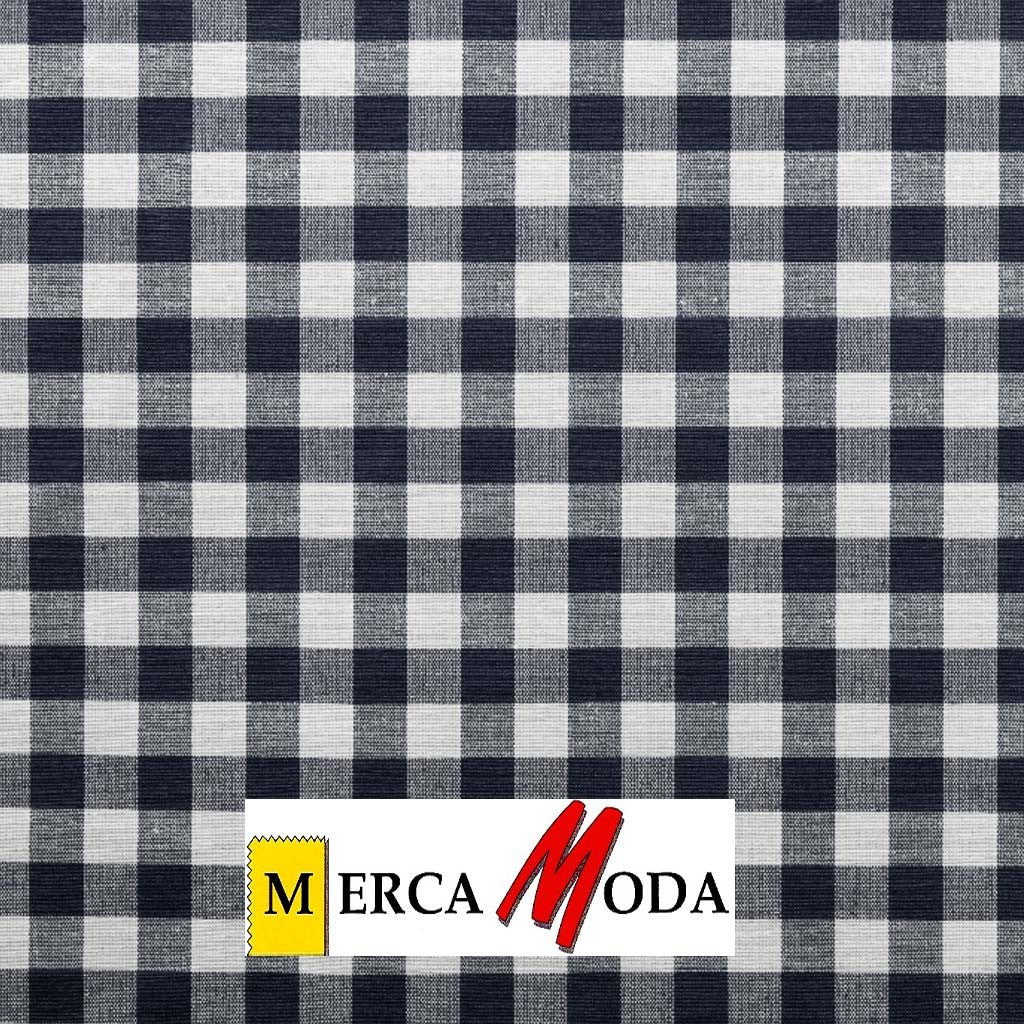 Loneta Vichy Cuadro 1.50cm Color Marino