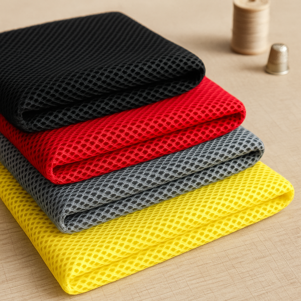 Tela Mesh 3D en colores lisos, con relieve, ideal para bolsos, mochilas y decoración moderna