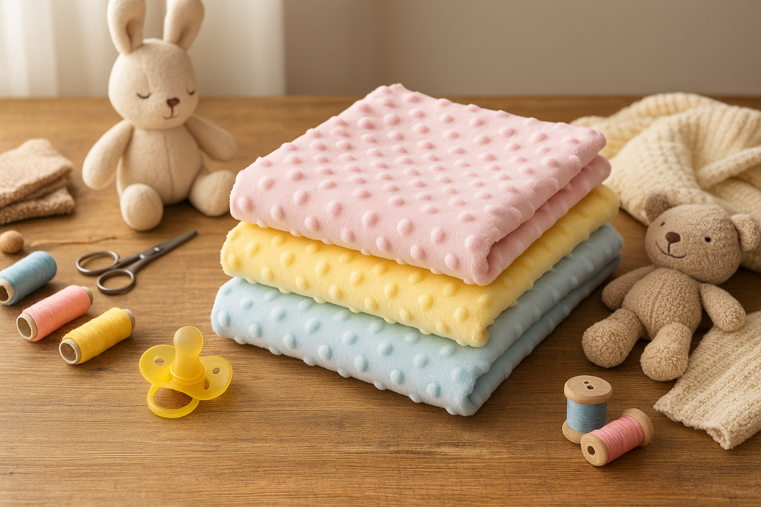 Tela Minky suave y estampada ideal para bebés y proyectos infantiles