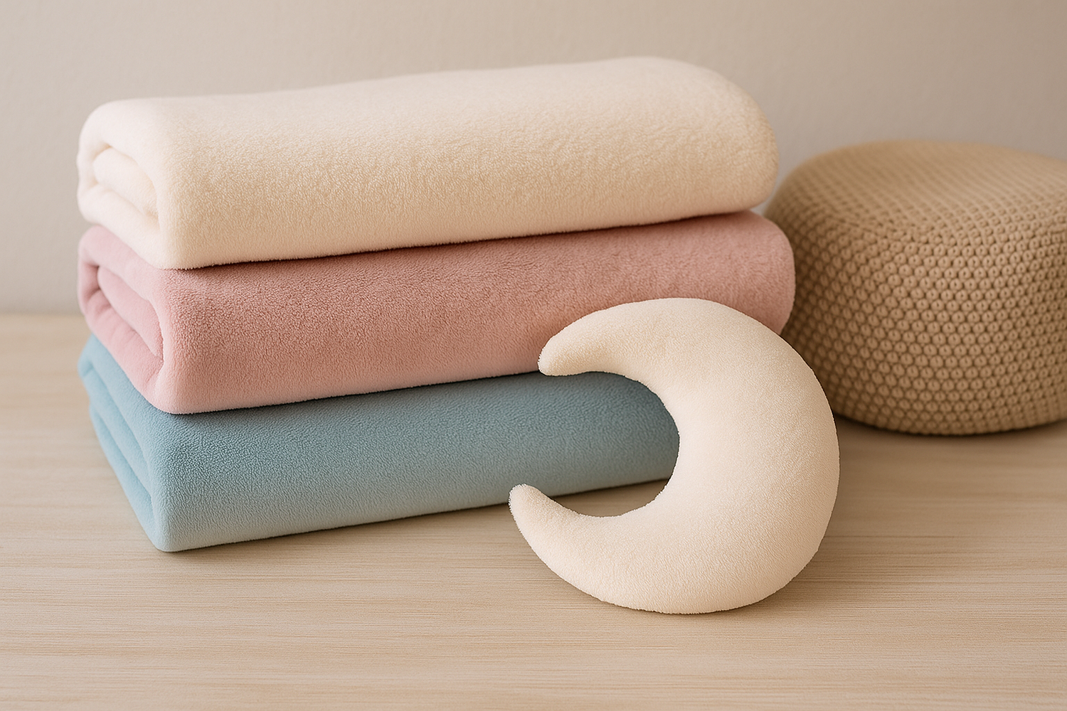 Tela polar y coralina lisa en tonos pastel ideal para costura infantil