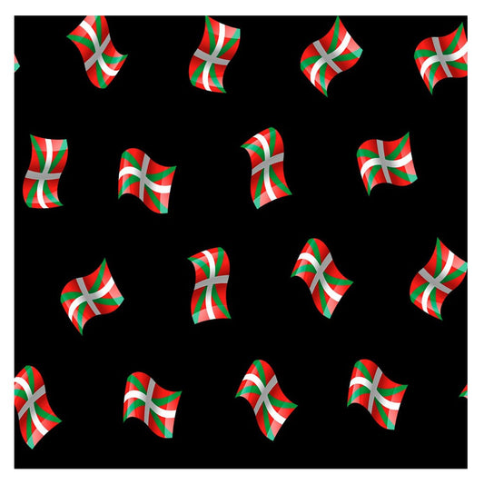 Tela algodón Bandera Ikurriña