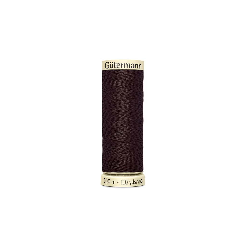 Hilo Gütermann 100 m - 0696  - Marrón Oscuro
