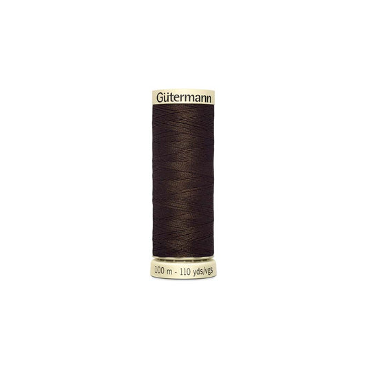 Hilo Gütermann 100 m - 0406  - Marrón Oscuro