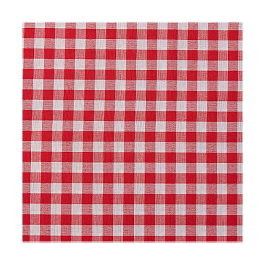 Tela Algodón Cuadro Vichy Rojo 1 cm.
