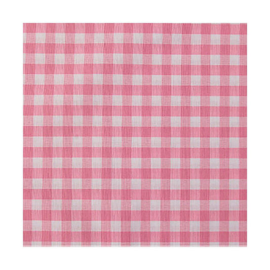 Tela Algodón Cuadro Vichy Rosa 1 cm.