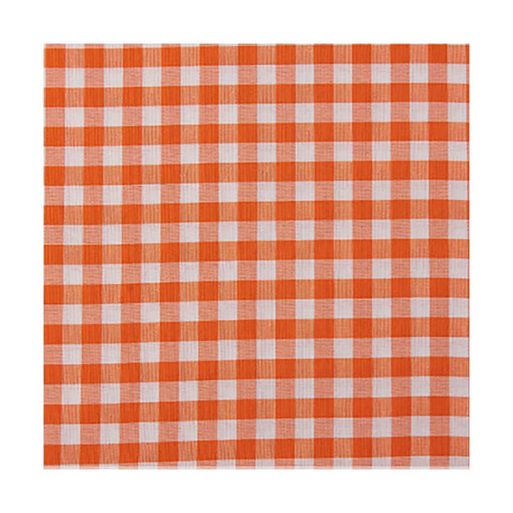 Tela Cuadro Vichy Naranja 0.5