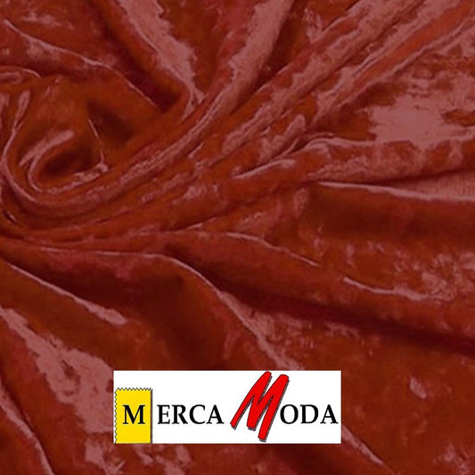 Tela de martele, terciopelo elastico, agradable al tacto color Granate