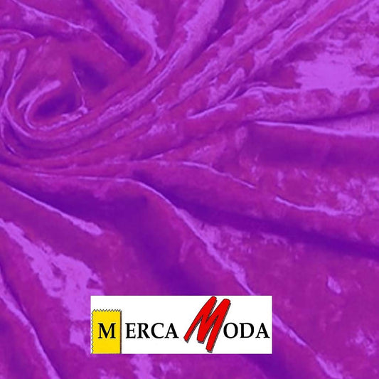 Tela de martele, terciopelo elastico, agradable al tacto color Morado
