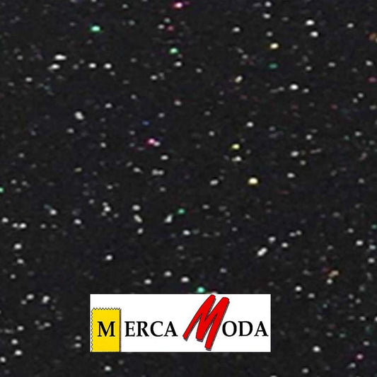 Goma Eva Purpurina Color Negro