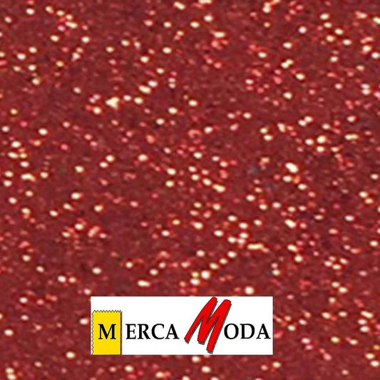 Goma Eva Purpurina Color Rojo