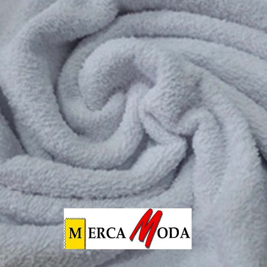 Tela Toalla Rizo Color Gris