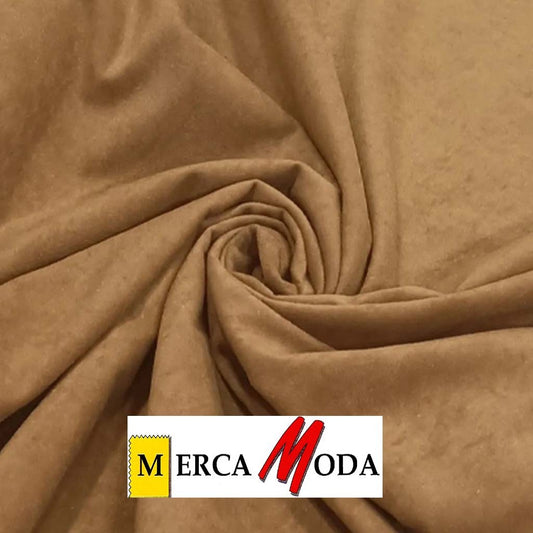 Tela Antelina Lisa Color Camel Claro