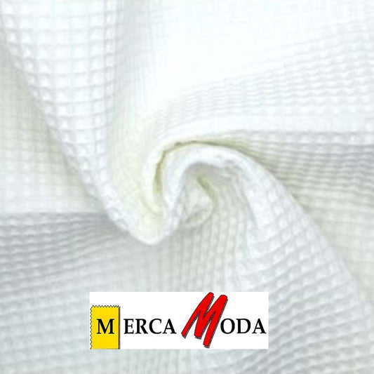 Tela Waffle Color Blanco
