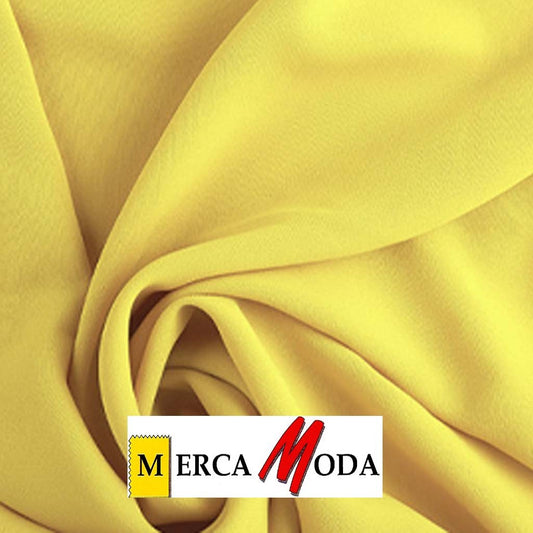 Tela Crepe Liso Color Amarillo