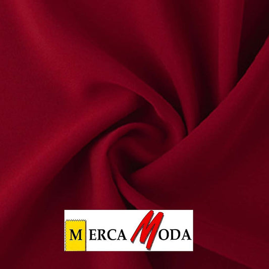 Tela Crepe Liso Color Granate
