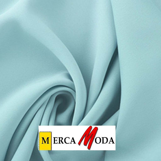 Tela Crepe Liso Color Celeste