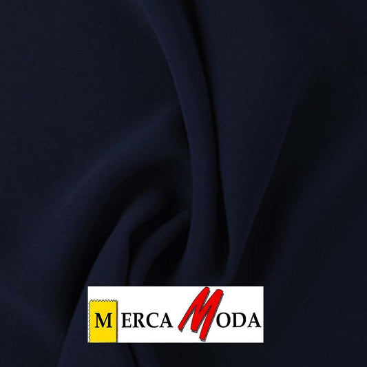 Tela Crepe Liso Color Marino
