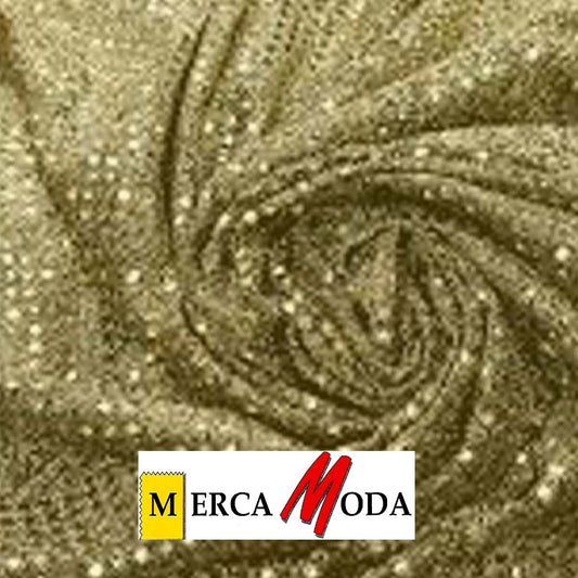 Tela Lentejuela de 3mm. Color Oro/Negro