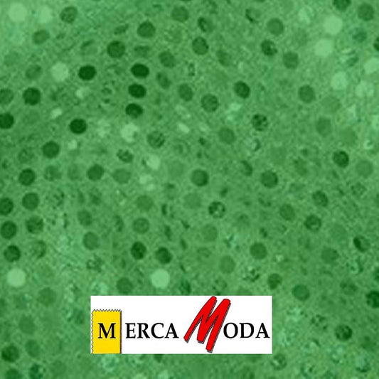 Tela Lentejuela de 6mm. Color Verde