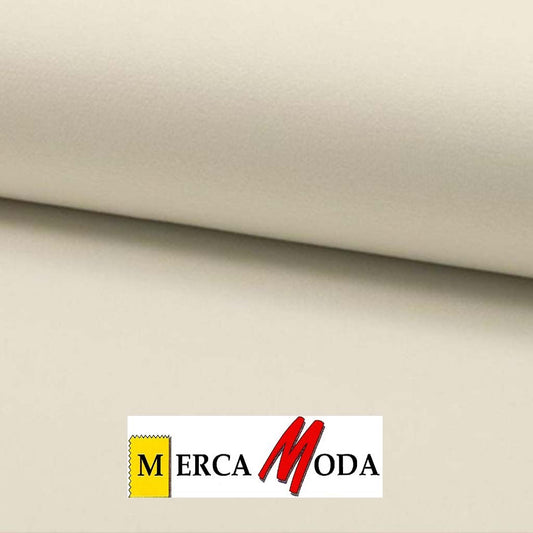 Tela punto algodón color crudo de 140 cm para camisetas, ropa infantil y prendas deportivas