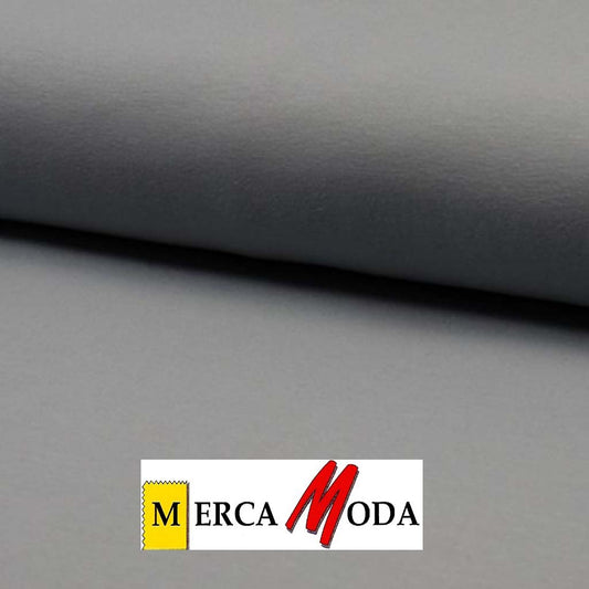 Tela punto algodón color Gris de 140 cm para camisetas, ropa infantil y prendas deportivas