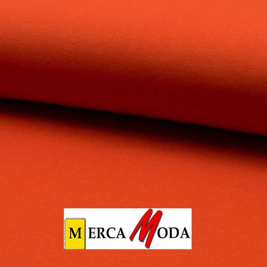 Tela punto algodón color Rojo de 140 cm para camisetas, ropa infantil y prendas deportivas