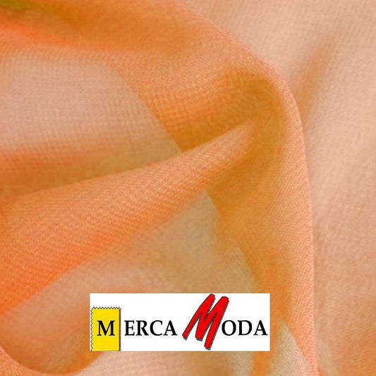 Tela Gasa Chiffón Color Naranja