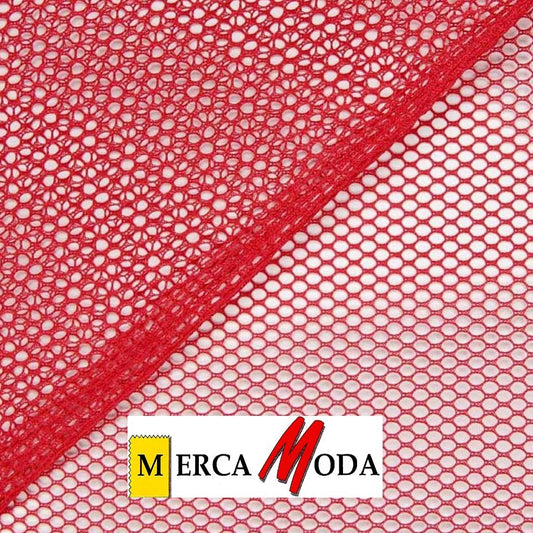 Tela Malla Acrílica Color Rojo