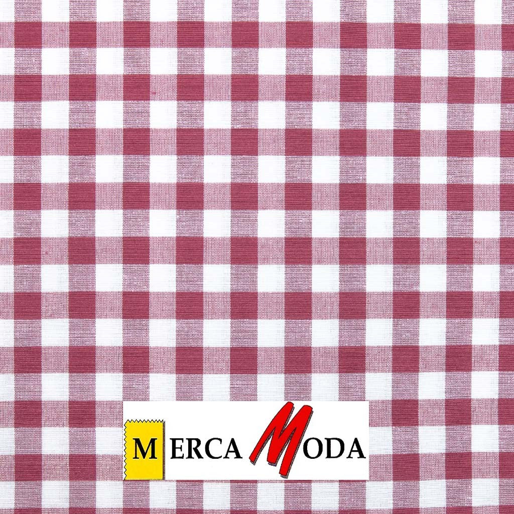 Loneta Vichy Cuadro 1.50cm Color Fucsia