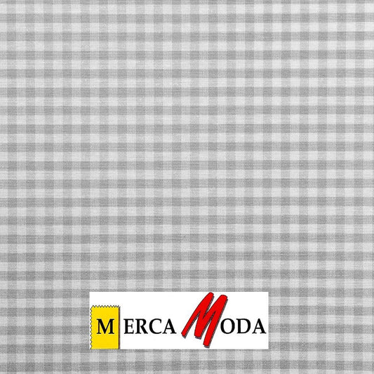 Loneta Vichy Cuadro 0.50cm Color Gris