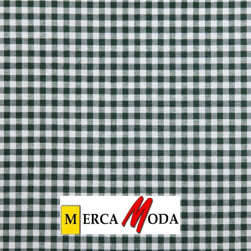 Loneta Vichy Cuadro 0.50cm Color Verde