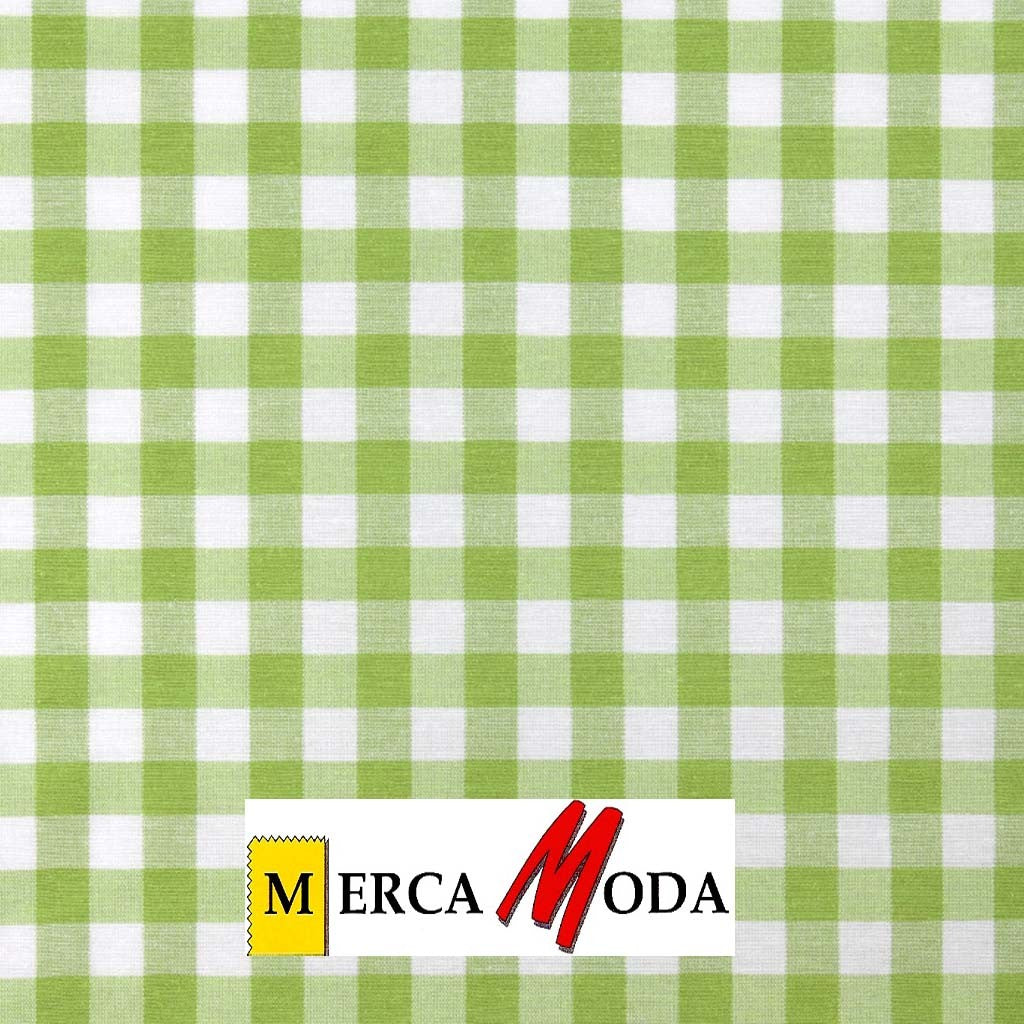 Loneta Vichy Cuadro 1.50cm Color Pistacho