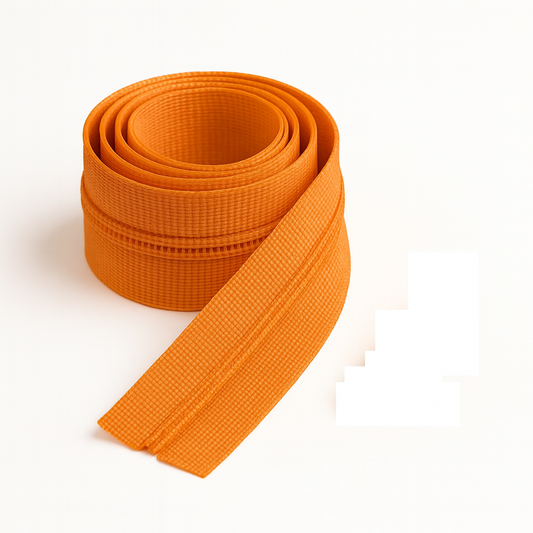 Cremallera color naranja