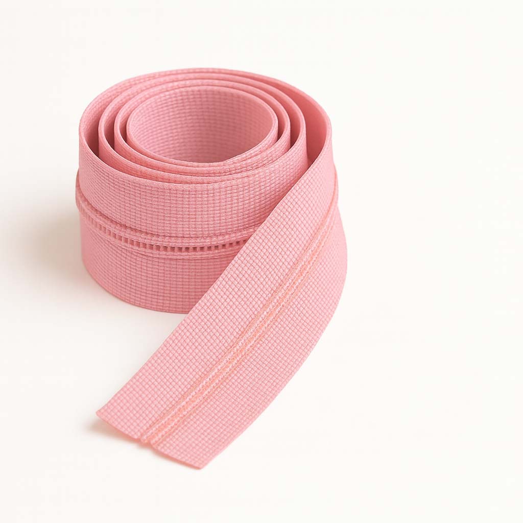 cremallera color rosa antiguo